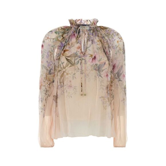 ZIMMERMANN Sweaters - Zimmermann Women Printed Crepe Rebellion Blouse